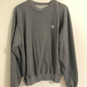 CHAMPION- size medium gray crew neck. Authentic Champion comfy crewneck